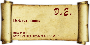 Dobra Emma névjegykártya